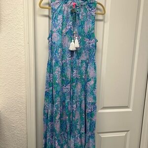 Lilly Pulitzer Blue and Pink Floral Dress